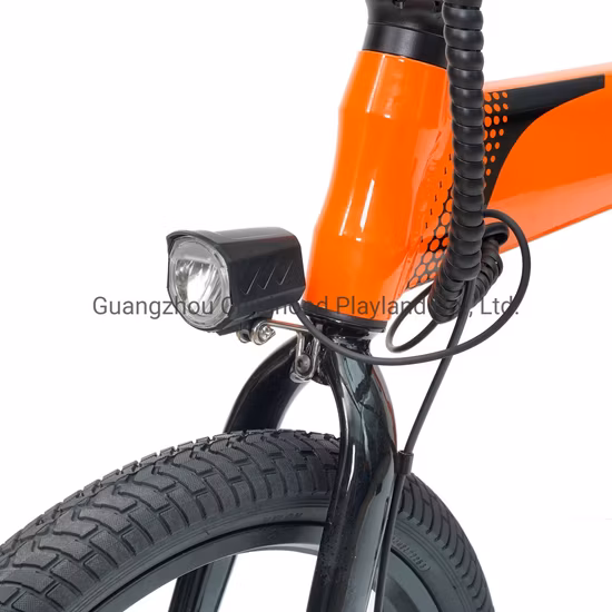 Bicicleta eléctrica plegable de Moutain de la batería de litio del acero de alto carbono 26inch 48V del modelo nuevo con la luz